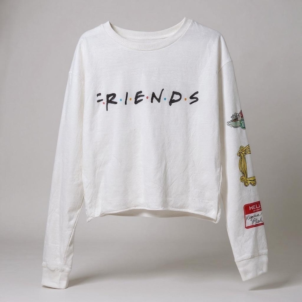 Friends Cropped Long Sleeve top